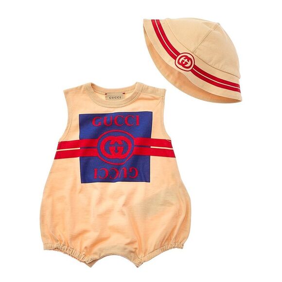 Gucci Other - Gucci 2pc Bodysuit & Hat Set
